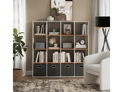 Divisória de sala carvalho branco/dourado 142.4x29x143 karree