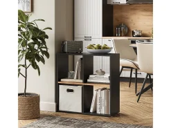 Divisória de sala carvalho antracite/goldkraft 72x29x72.6 tetra