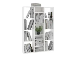 Divisória/estante 100x24x140 cm derivados de madeira branco PT776441