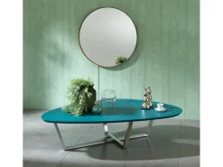 Drop - Mesa de centro (140 x 80 x 32h) em MDF Verde