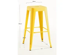 Dudeco Banco Leeds Alto Amarelo quartzo
