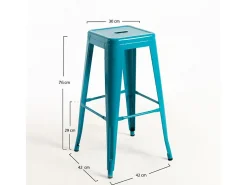 Dudeco Banco Leeds Alto Verde azulado