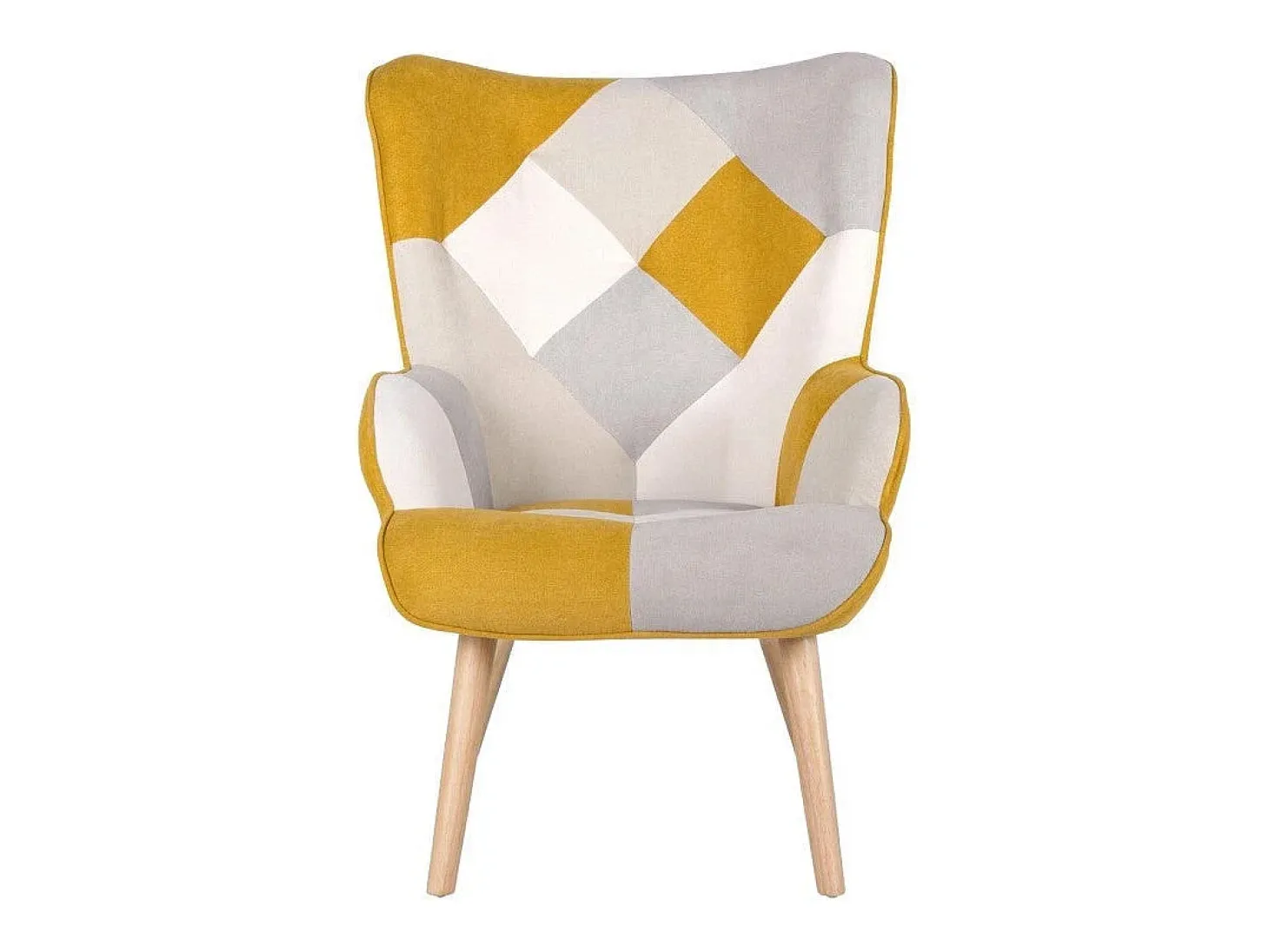 Dudeco Poltrona Luca Patchwork Mostarda