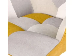 Dudeco Poltrona Luca Patchwork Mostarda