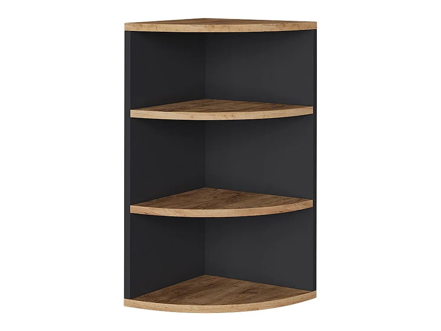 Eckregal carvalho antracite/goldkraft 30x30x60 ecki