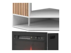 Elektrokamin branco 100x73x80 lynea