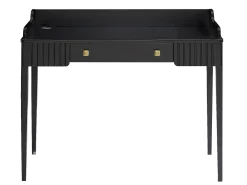Escrivaninha console com 1 gaveta em MDF preto fosco - RENEVI por Pascal Morabito