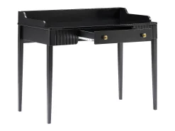 Escrivaninha console com 1 gaveta em MDF preto fosco - RENEVI por Pascal Morabito