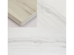Escrivaninha Extensível, 99x90x35cm, retrátil, Mesa de Computador, Branco veado