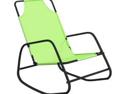 Espreguiçadeiras baloiço 2 pcs aço e textilene verde PT750787