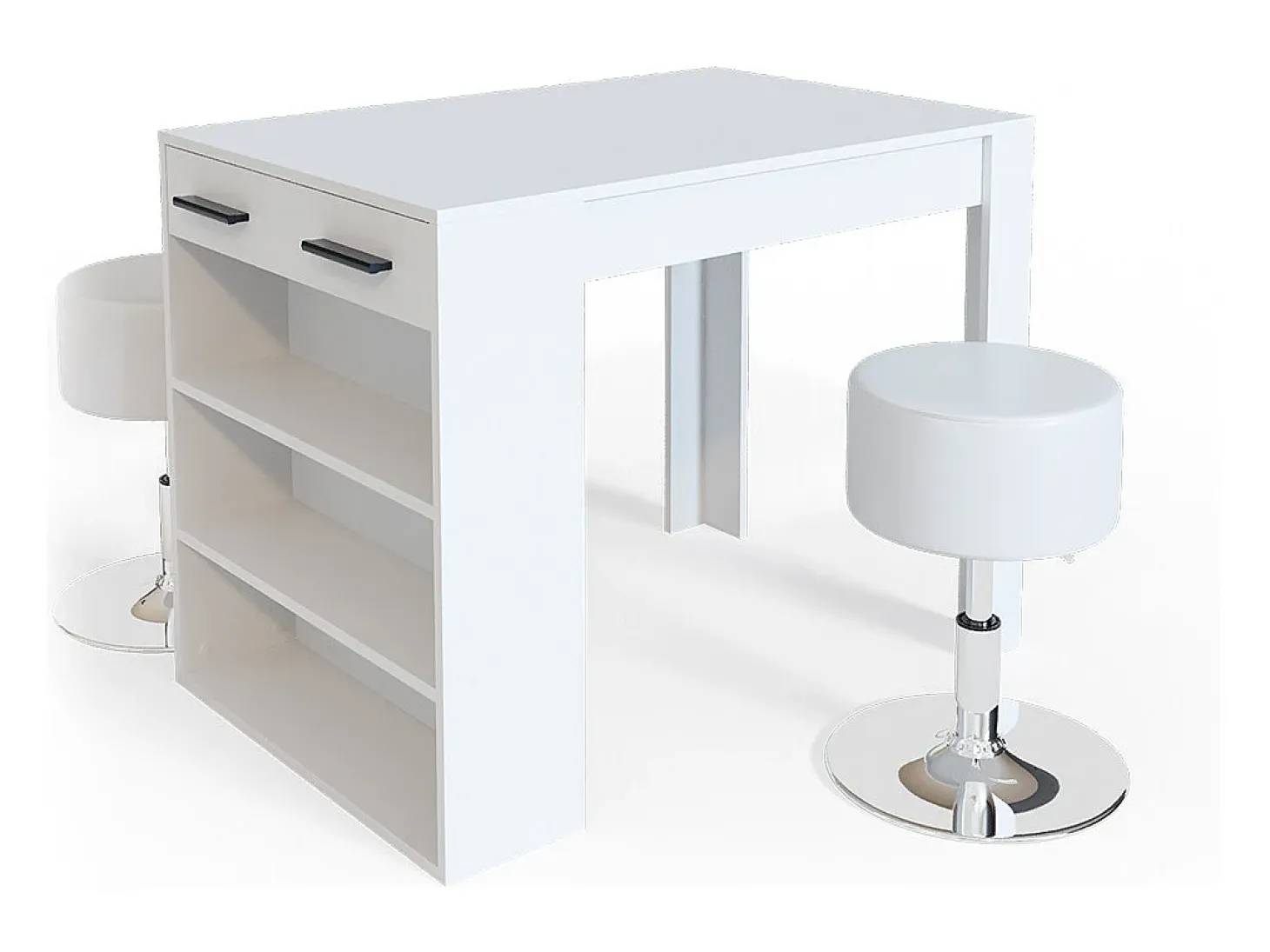 Esstisch-Set branco 67x100x77.5 repose