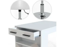 Esstisch-Set branco 67x100x77.5 repose