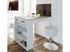 Esstisch-Set sonoma/branco 67x100x77.5 repose