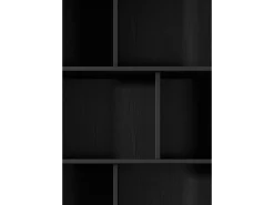 Estante: 2 gavetas, Preto, 88,2 x 38 x 193,8 cm