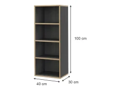 Estante antracite 40x30x100 tetrix