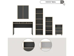 Estante antracite 40x30x140 tetrix