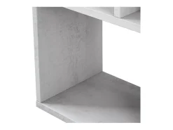 Estante baixa Athena Cimento branco 110x97x24 cm Sala de estar Sala de jantar
