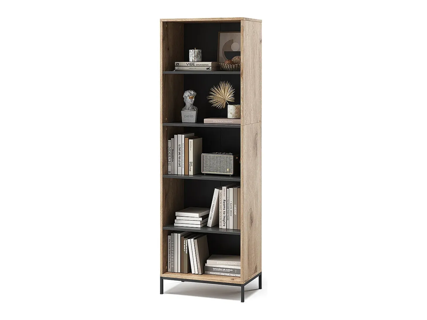 Estante carvalho viking 60x40x180 eliza