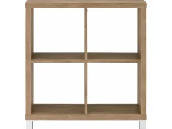 Estante com 5 compartimentos Cinzento / Carvalho