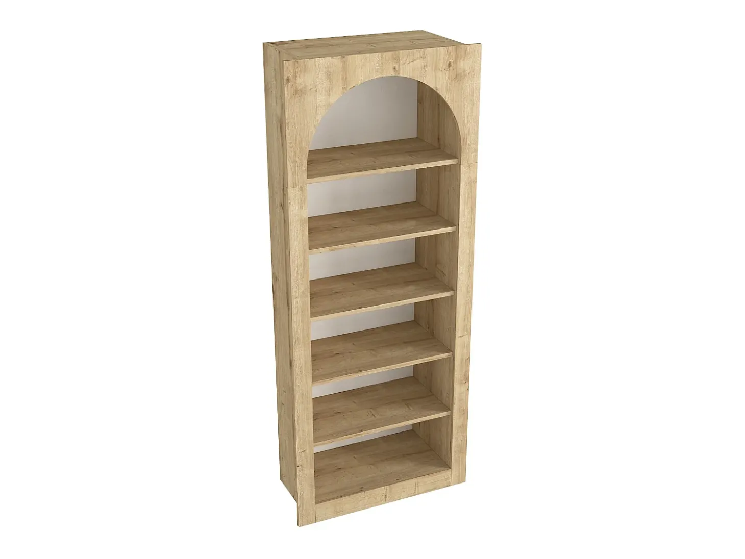 Estante com 6 nichos - Natural claro - CYMORA