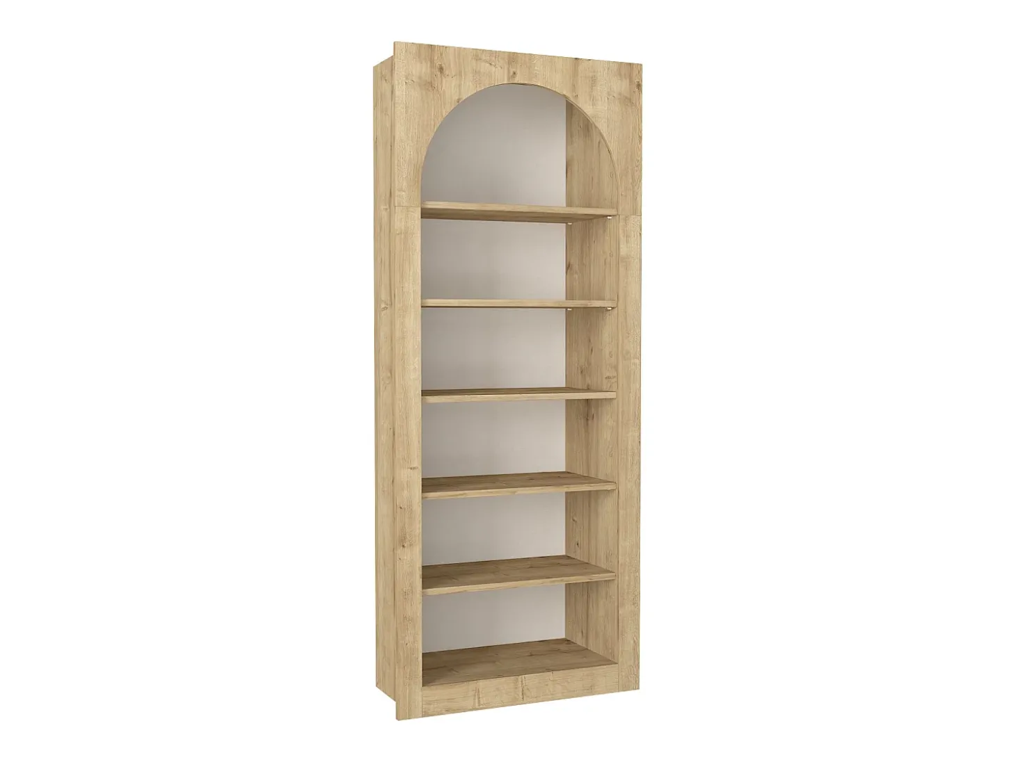 Estante com 6 nichos - Natural claro - CYMORA