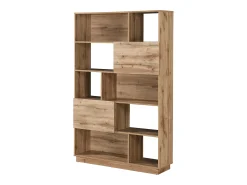 Estante com 2 portas e 8 nichos - Cor natural clara - CEVANIA