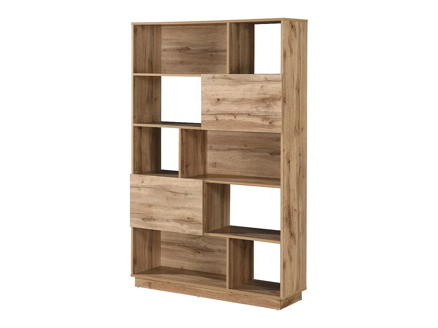 Estante com 2 portas e 8 nichos - Cor natural clara - CEVANIA