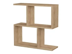 Estante de madeira TAKA com design único e prateleiras abertas e fechadas