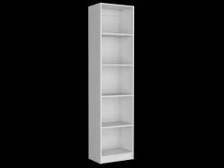 Estante de melamina Home Xs, com 5 prateleiras e design elegante , 180.59 cm X 45 cm X 29.89 cm , Branco