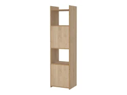 Estante Dricn, Estante de escritório, Estante, Biblioteca, 40x34 h155 cm, Carvalho
