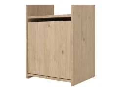 Estante Dricn, Estante de escritório, Estante, Biblioteca, 40x34 h155 cm, Carvalho