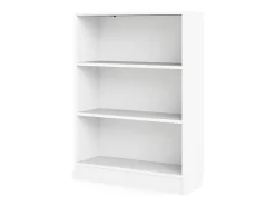 Estante Droman, Estante de escritório, Estante, Biblioteca, 79x27 h107 cm, Branco