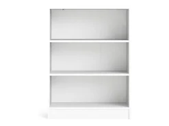 Estante Droman, Estante de escritório, Estante, Biblioteca, 79x27 h107 cm, Branco