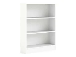 Estante Droman, Estante de escritório, Estante, Biblioteca, 79x27 h107 cm, Branco
