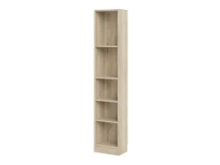 Estante Drugan, Estante de escritório, Estante, Biblioteca, 41x27 h203 cm, Carvalho