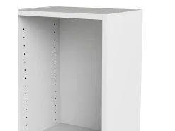 Estante Drugan, Estante de escritório, Estante, Biblioteca, 41x27 h203 cm, Branco