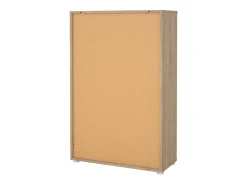 Estante Dsori, estante de escritório, estante, biblioteca, 80x34 h124 cm, carvalho
