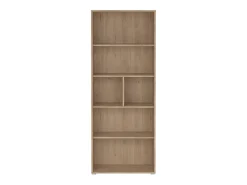 Estante Dsposit, Estante de escritório, Estante, Biblioteca, 80x34 h205 cm, Carvalho