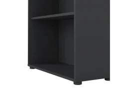 Estante Dsposit, Estante de escritório, Estante, Biblioteca, 80x34 h205 cm, Cinza