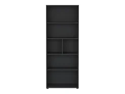 Estante Dsposit, Estante de escritório, Estante, Biblioteca, 80x34 h205 cm, Cinza