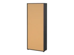 Estante Dtassot, estante de escritório, estante, biblioteca, 80x34 h205 cm, carvalho e cinzento