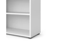 Estante Dterlizz, estante de escritório, estante, biblioteca, 89x40 h113 cm, branca