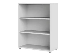 Estante Dterlizz, estante de escritório, estante, biblioteca, 89x40 h113 cm, branca