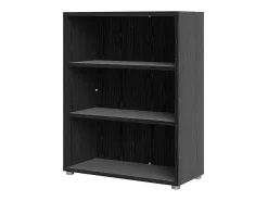 Estante Dterlizz, estante de escritório, estante, biblioteca, 89x40 h113 cm, preta