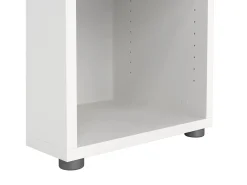 Estante Dtern, Estante de escritório, Estante, Biblioteca, 47x40 h222 cm, Branco