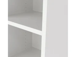 Estante Dterzi, Estante de escritório, Estante, Biblioteca, 47x40 h113 cm, Branco