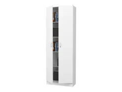 Estante haaus Flint, 2 portas, Branco, 70 x 32 x 196 cm