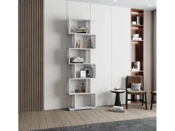 Estante haaus Tokyo, 6 gavetas, branco, 60 x 24 x 196 cm