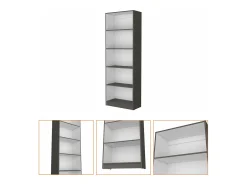 Estante Home em melamina com 5 prateleiras , 180.59 cm X 62.73 cm X 29.71 cm , Multicolorido