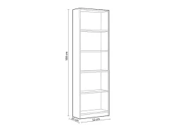 Estante Infantil Juvenil I-Joy Melamina Verde 52x180x25 cm